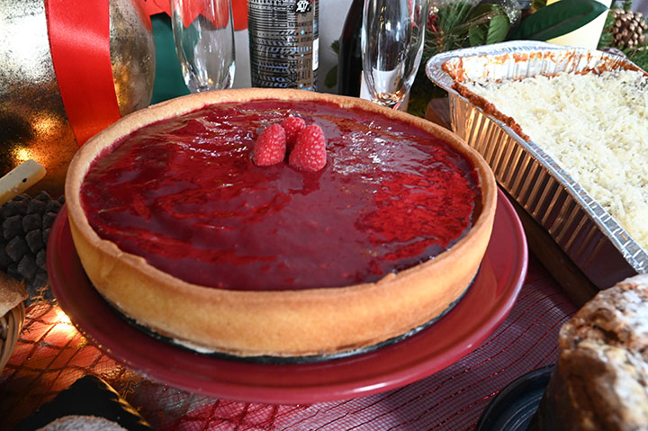 Pay de frambuesa