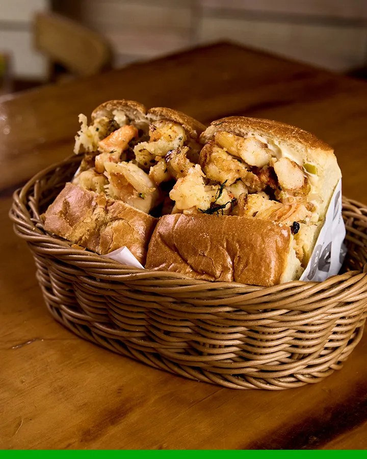 Sandwich de camarón